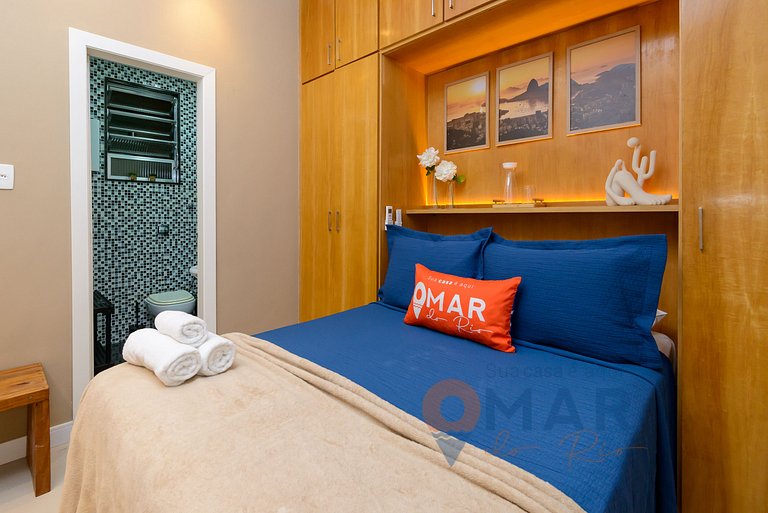 2BDR, 5min from Copacabana Beach | SF 184/103