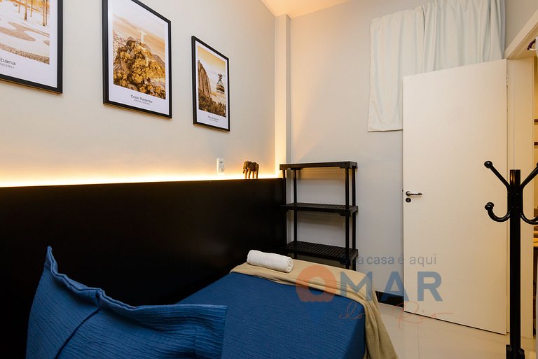 2BDR, 5min from Copacabana Beach | SF 184/103
