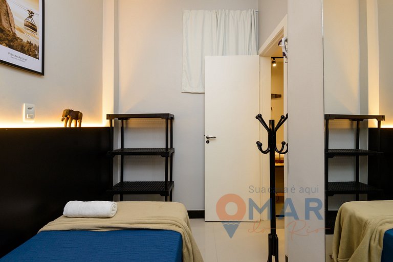 2BDR, 5min from Copacabana Beach | SF 184/103