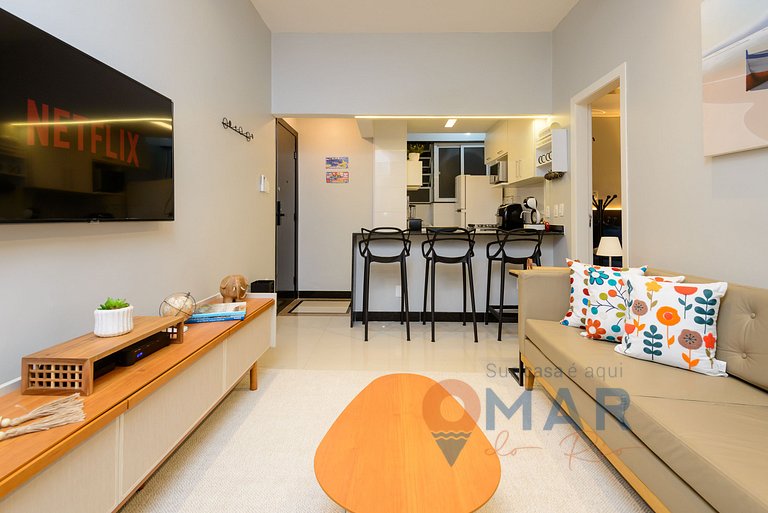 2BDR, 5min from Copacabana Beach | SF 184/103