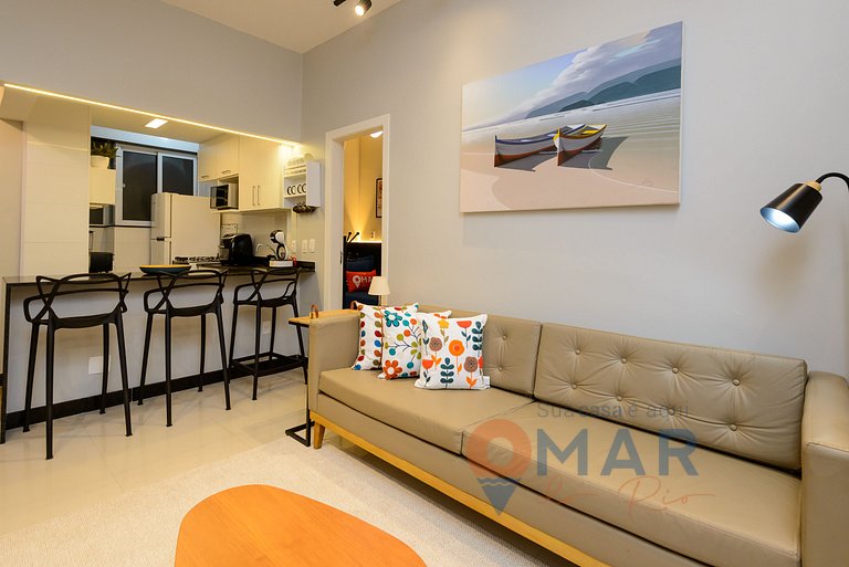 2BDR, 5min from Copacabana Beach | SF 184/103