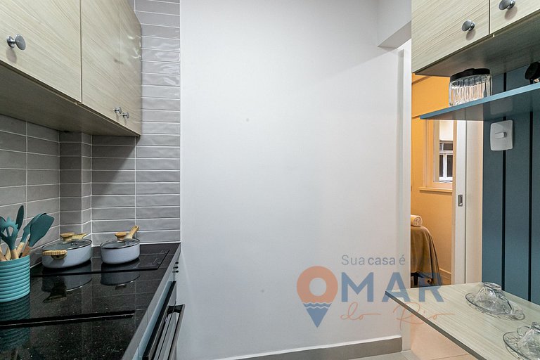 2 Quartos a 4 Min da Praia de Copacabana|SC 86/801