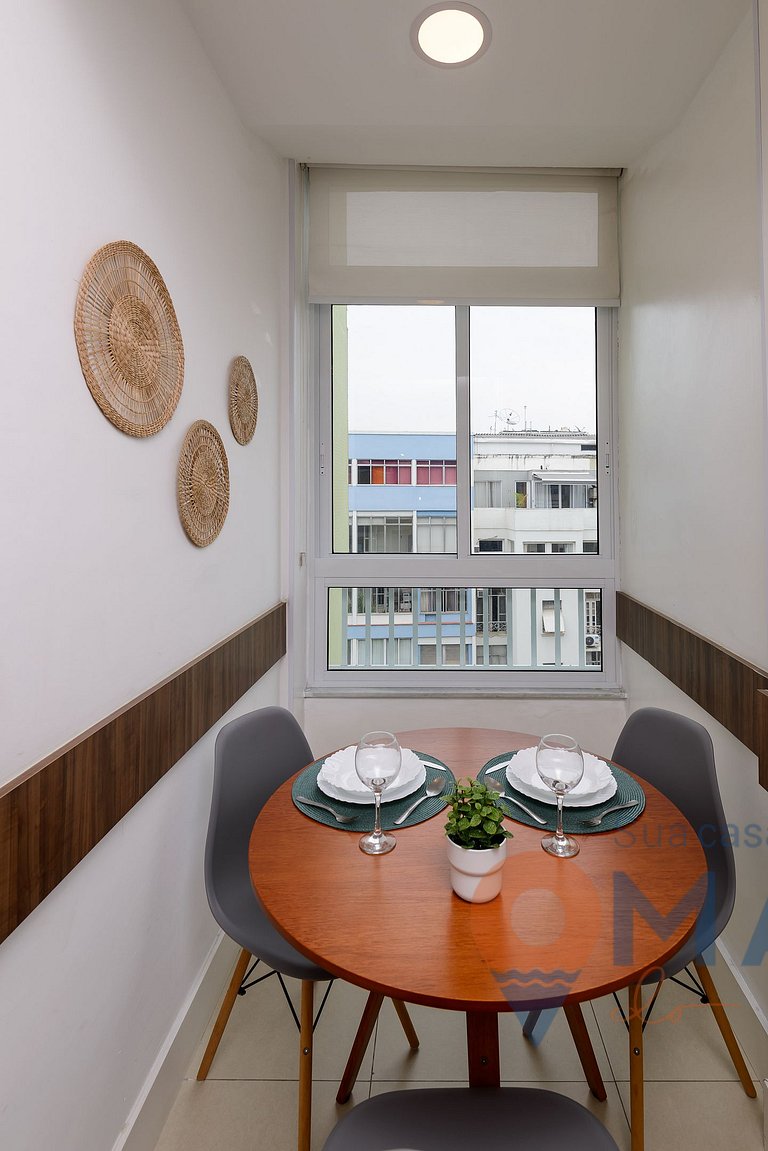 1Qto a 120m da Praia de Copacabana | NSC 1229/1201