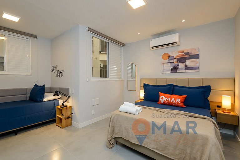 3 BDR en Leme, a 1 Minuto de la Playa | GS 257/404