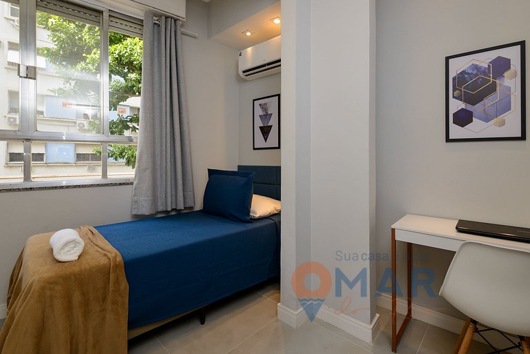 3 BDR en Leme, a 1 Minuto de la Playa | GS 257/404