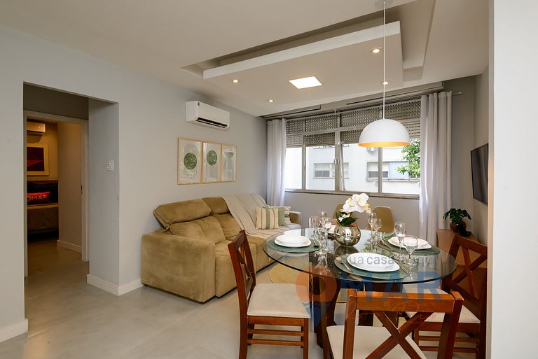 3 BDR en Leme, a 1 Minuto de la Playa | GS 257/404