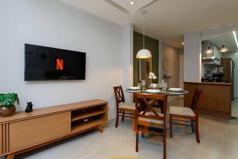 3 Qtos no Leme a 1 Minuto da Praia | GS 257/404