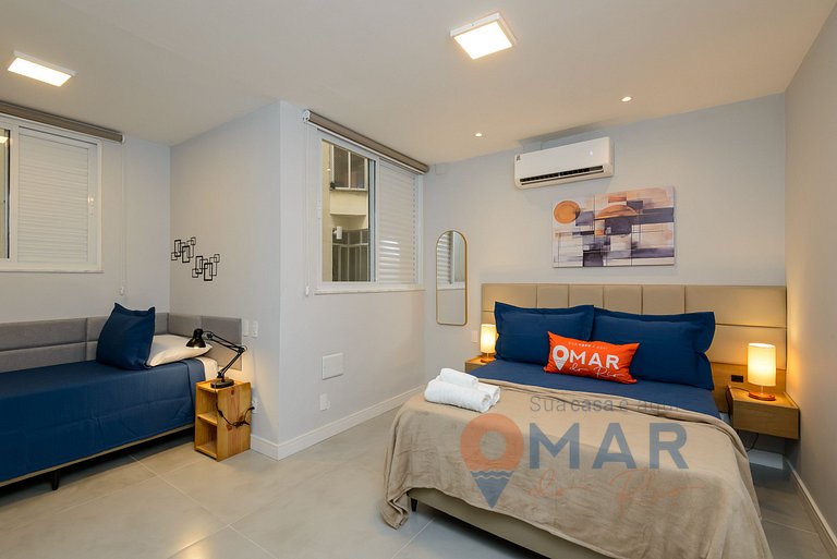 3 BDR en Leme, a 1 Minuto de la Playa | GS 257/404