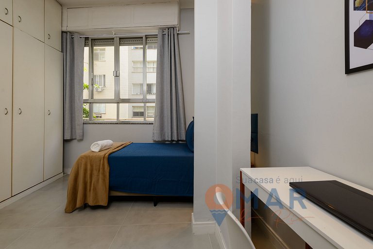 3 BDR en Leme, a 1 Minuto de la Playa | GS 257/404