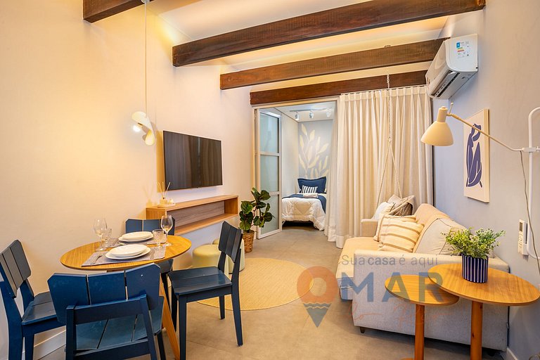 Apart with Bathtub 2 Min from the Beach|PM 276/103