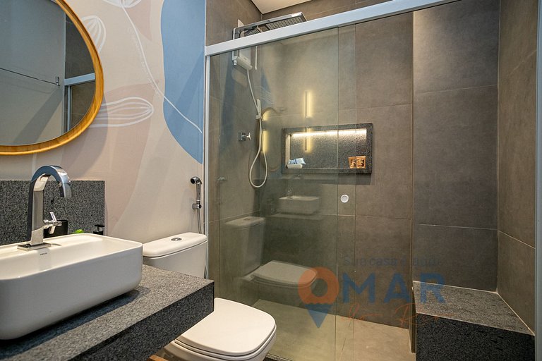 Apart with Bathtub 2 Min from the Beach|PM 276/103