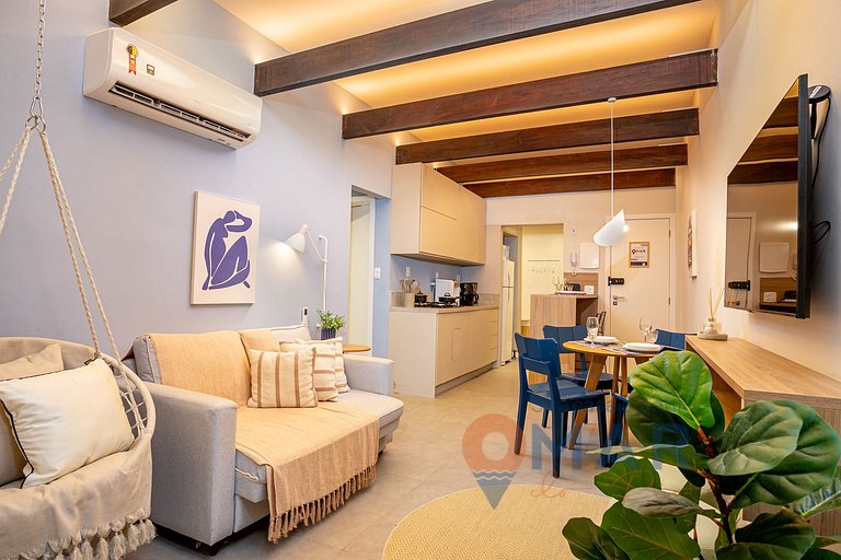 Apart with Bathtub 2 Min from the Beach|PM 276/103