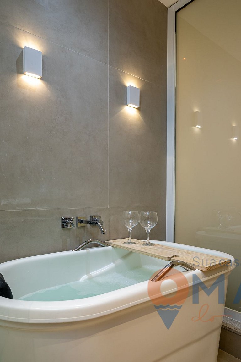 Apart with Bathtub 2 Min from the Beach|PM 276/103