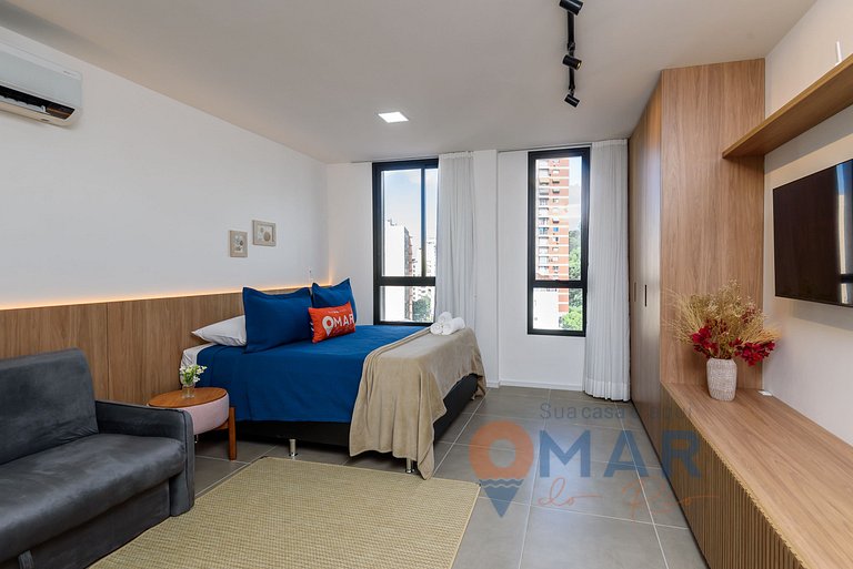 Studio Próx à Lapa com Piscina | RL 201/806