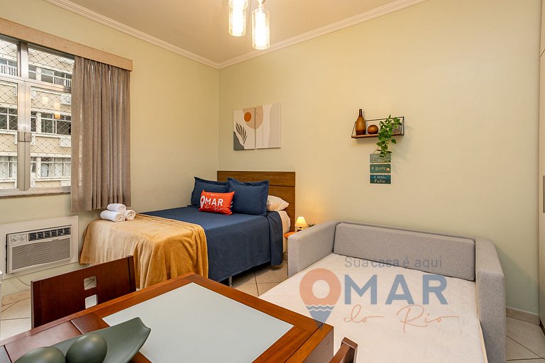 Studio en Copacabana: 4 min de la Playa|MVC156/901