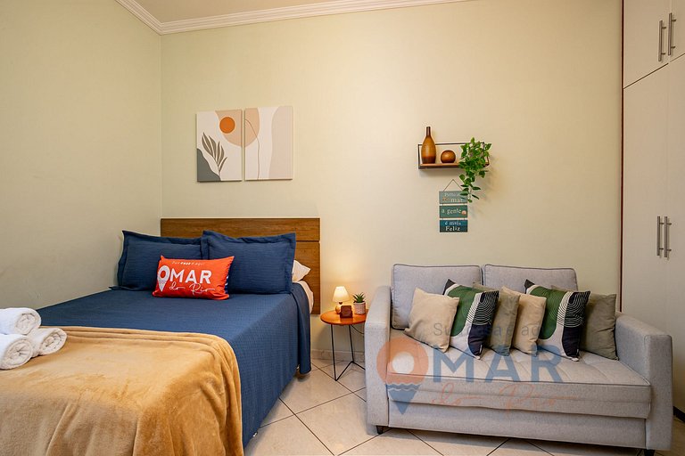 Studio en Copacabana: 4 min de la Playa|MVC156/901