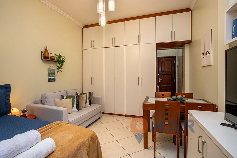 Studio em Copacabana: 4 min da Praia | MVC 156/901
