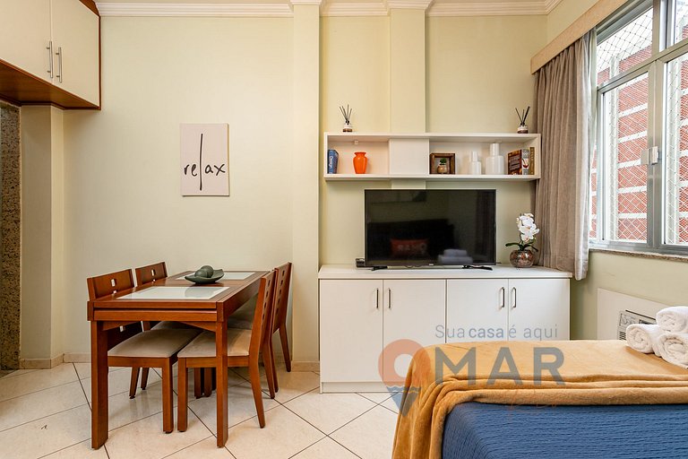 Studio en Copacabana: 4 min de la Playa|MVC156/901