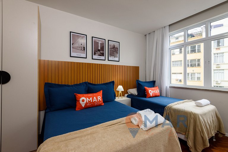 3Qtos a 3min da Praia de Copacabana | NSC 920/1002