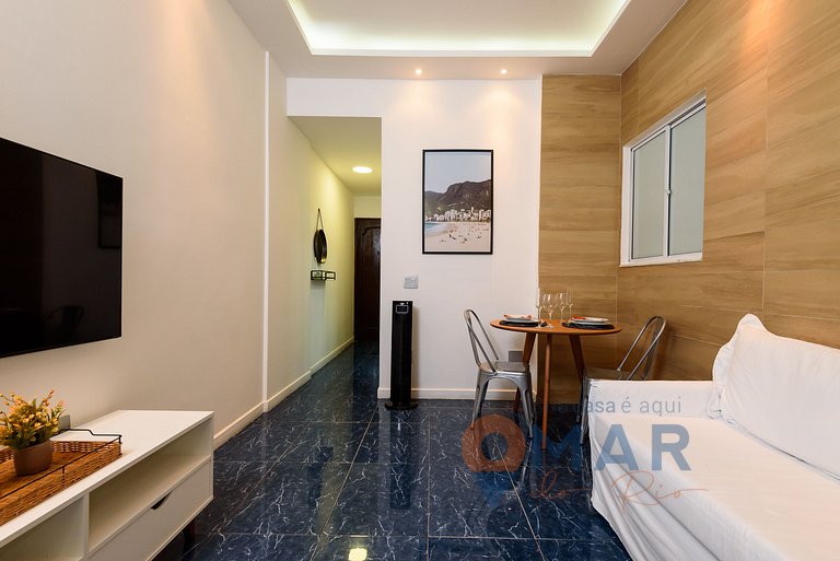 1 Quarto com Sacada a 180m da Praia | FS 35/303