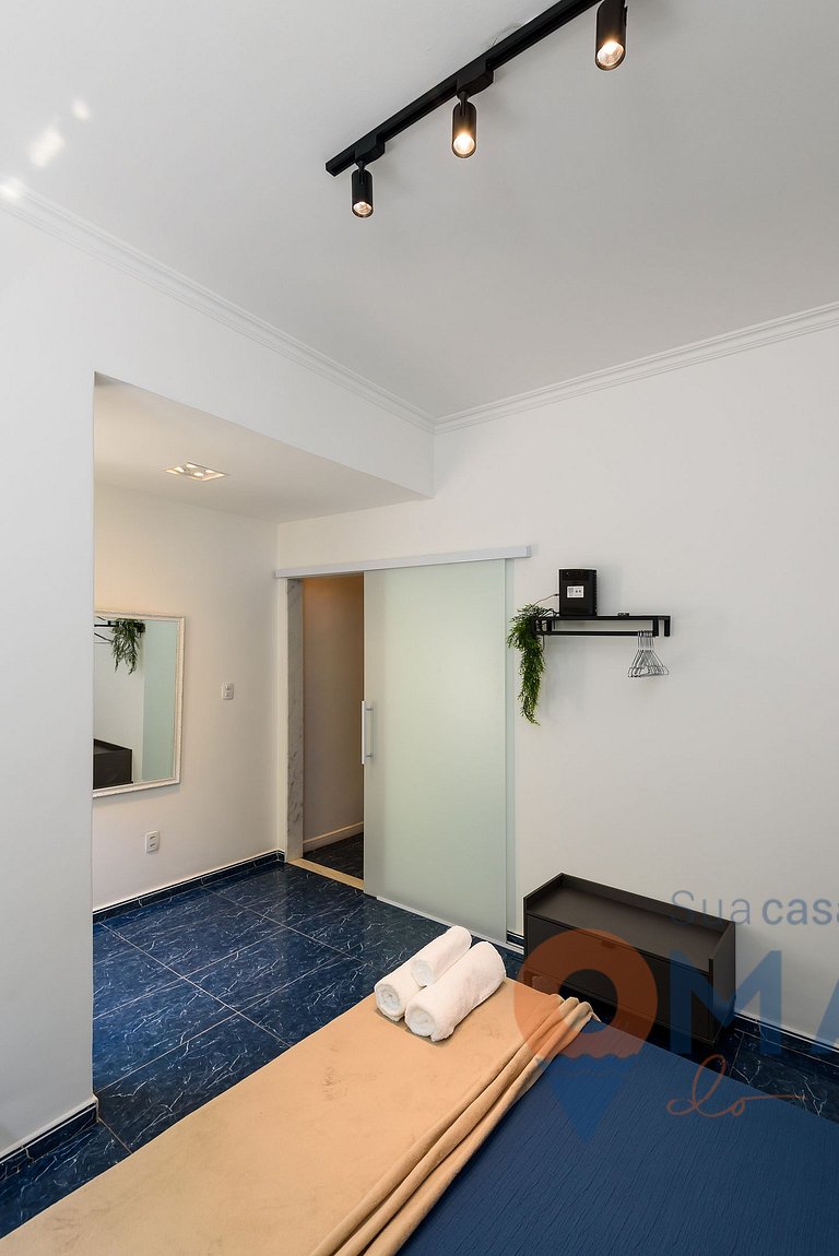 1 Quarto com Sacada a 180m da Praia | FS 35/303