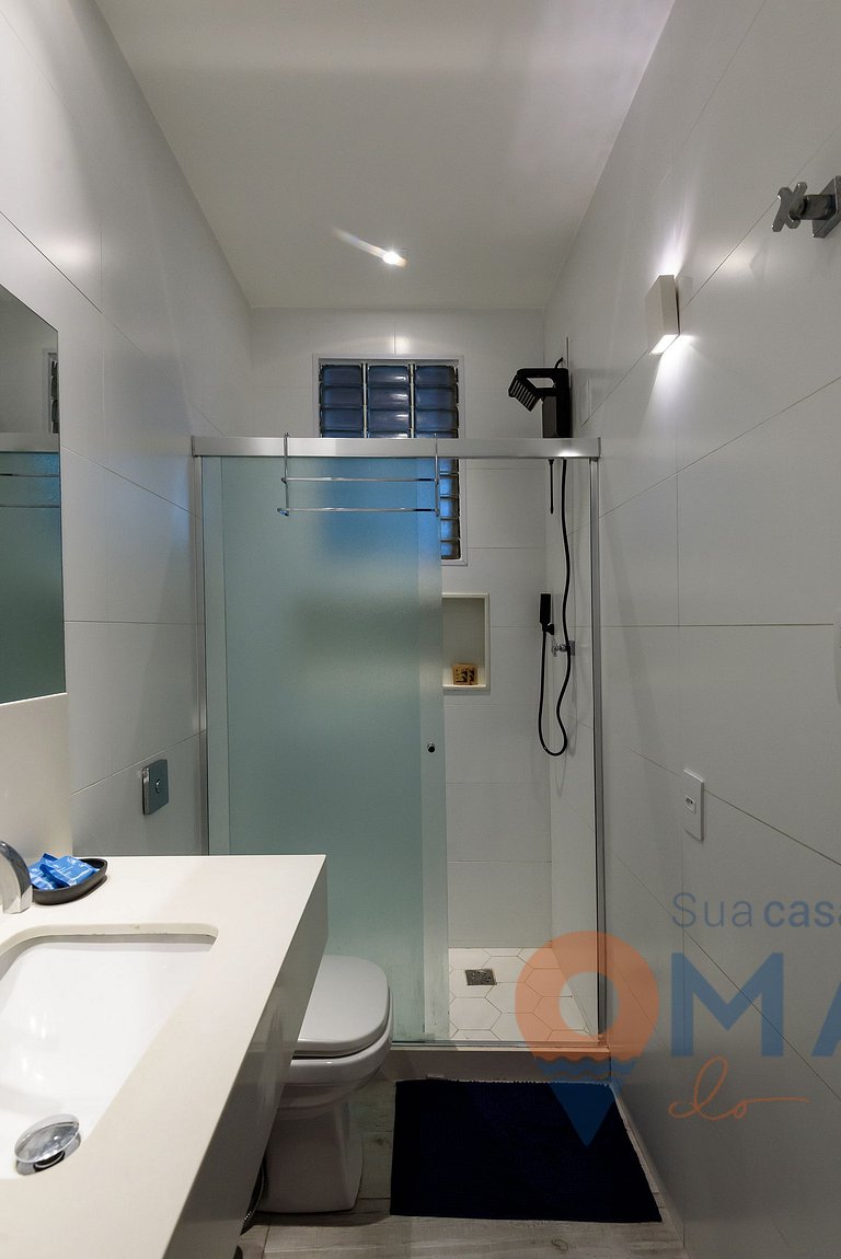 1 Quarto com Sacada a 180m da Praia | FS 35/303