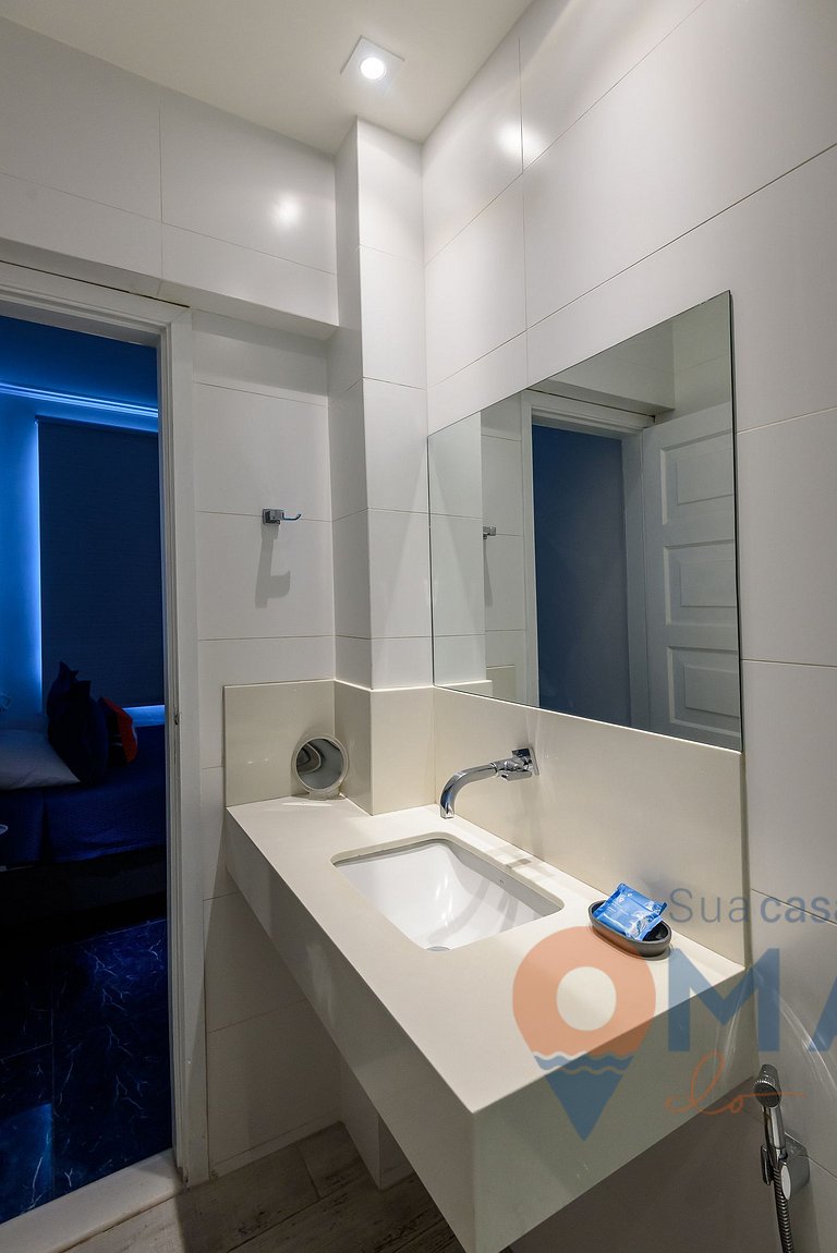 1 Quarto com Sacada a 180m da Praia | FS 35/303