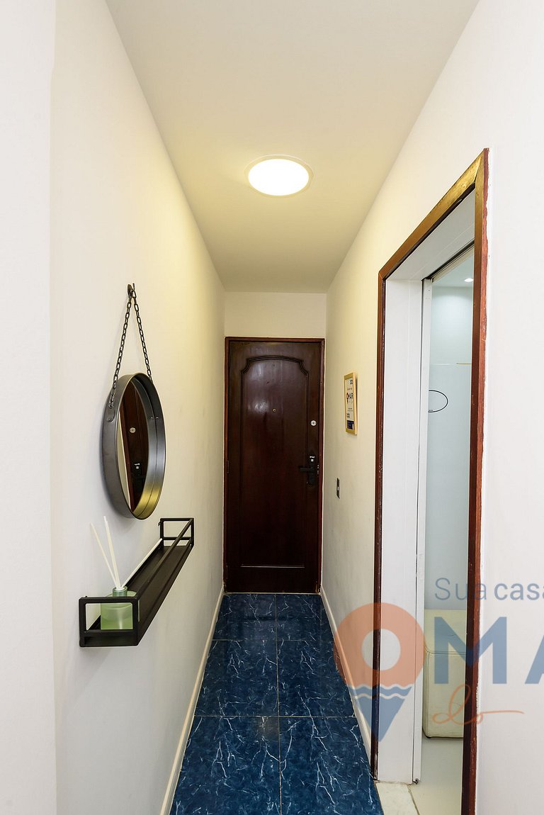 1 Quarto com Sacada a 180m da Praia | FS 35/303