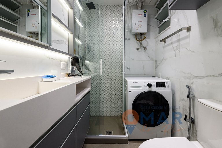 Apto Completo a 5 min da Praia | BR 450/304