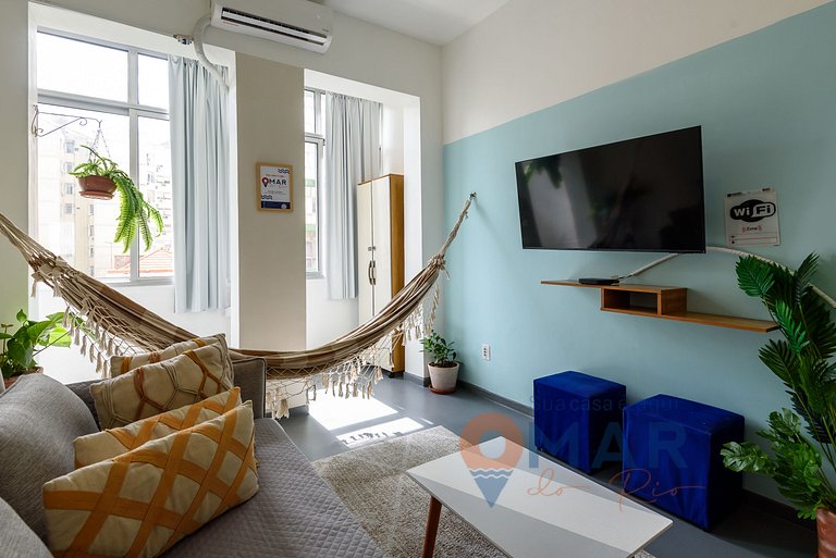 Apartamento charmoso a 2 Min da Praia | BL 54/405