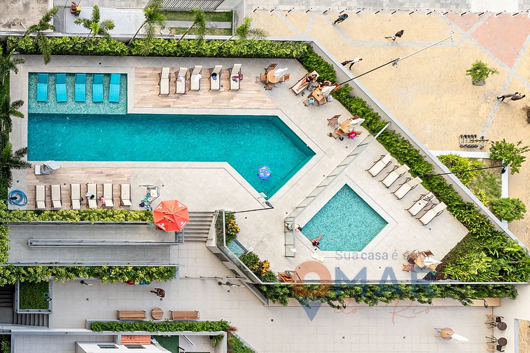 Estudio c/ piscina en el centro de Río|ER 441/1504