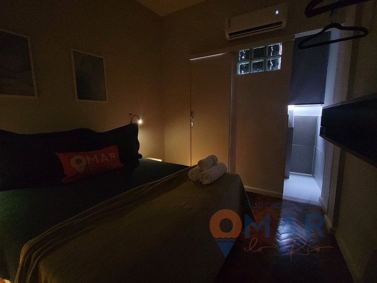 2 Quartos a 12 minutos da praia do Leblon|TB 8/616