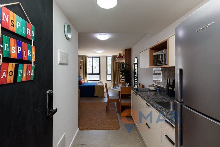 Studio Carioca com Piscina | RL 201/203