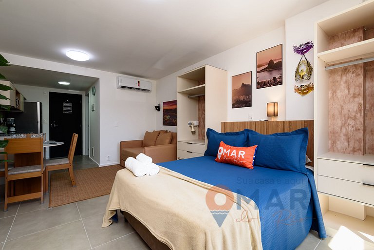 Studio Carioca com Piscina | RL 201/203