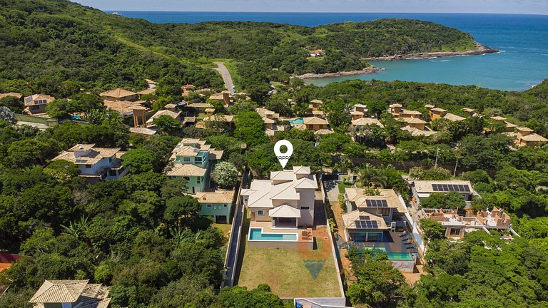 Casa em Búzios c/ Piscina a 6 min da Praia| LGA219