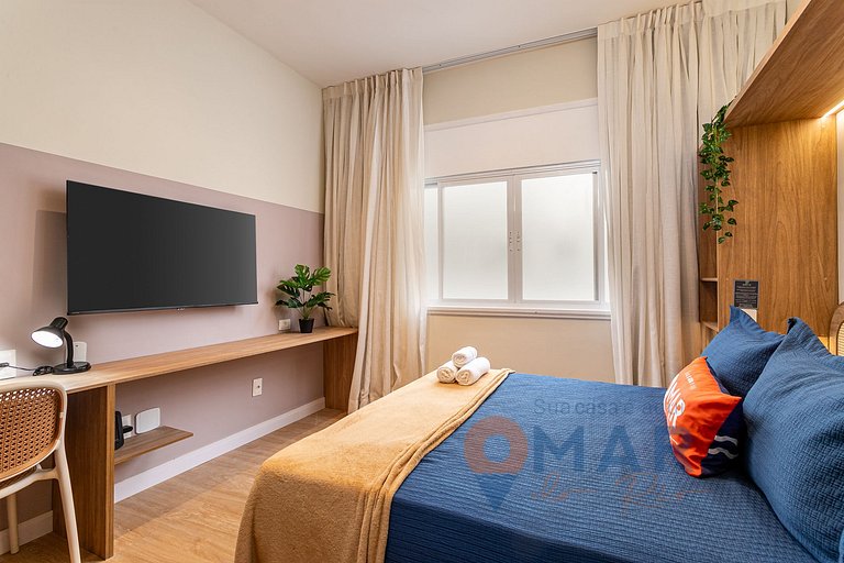 Studio Decorado a 120m da Praia | ACT 24/1104