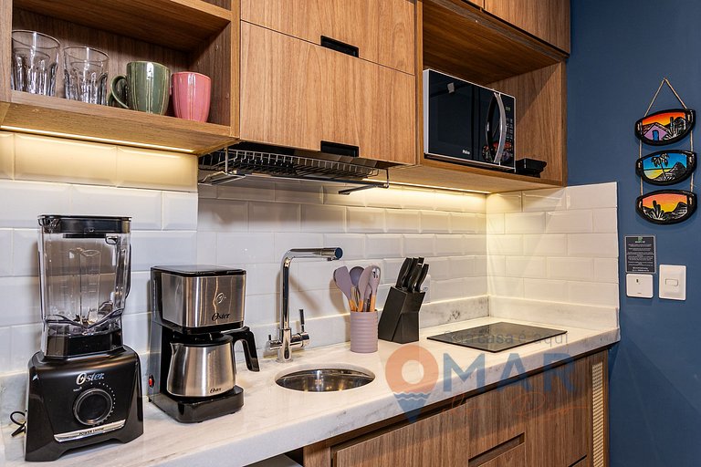 Studio Decorado a 120m da Praia | ACT 24/1104