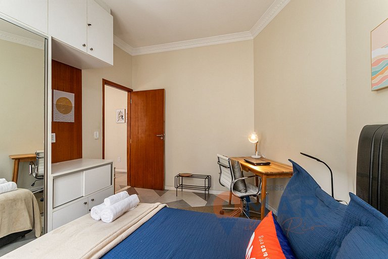 2Qtos: Vista Mar Lateral em Copacabana |A 2936/802