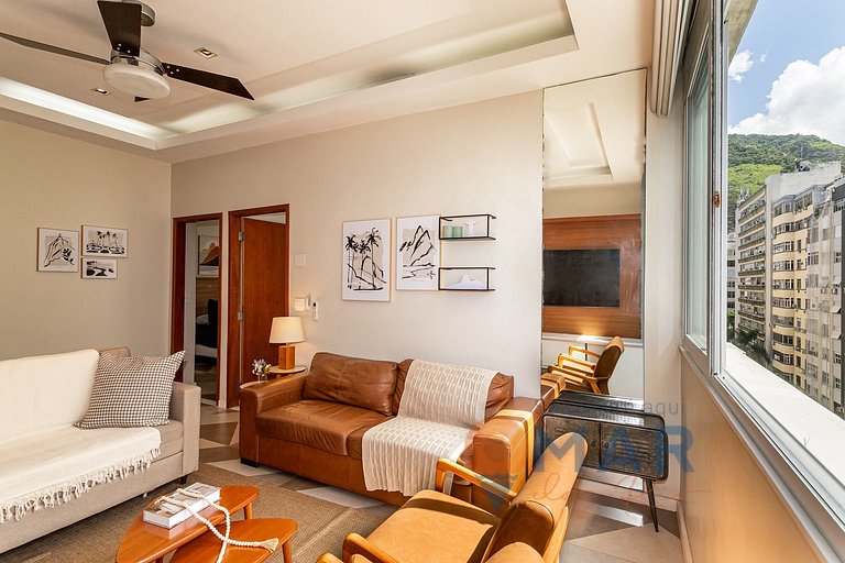 2Qtos: Vista Mar Lateral em Copacabana |A 2936/802