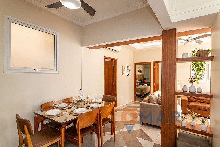 2Qtos: Vista Mar Lateral em Copacabana |A 2936/802