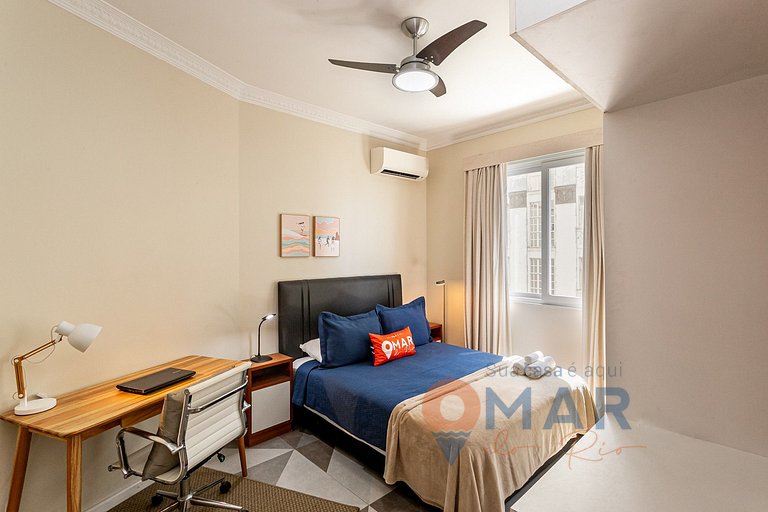 2Qtos: Vista Mar Lateral em Copacabana |A 2936/802