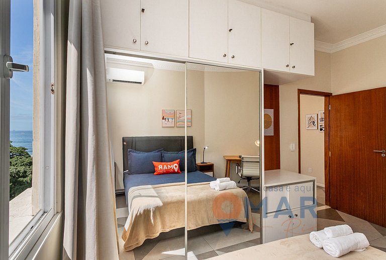 2Qtos: Vista Mar Lateral em Copacabana |A 2936/802