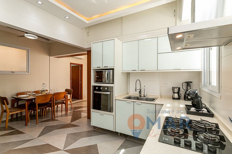 2Qtos: Vista Mar Lateral em Copacabana |A 2936/802