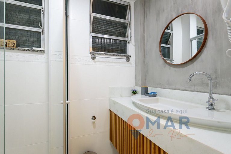 Estudio en Botafogo a 7min de la playa|PB 460/1116