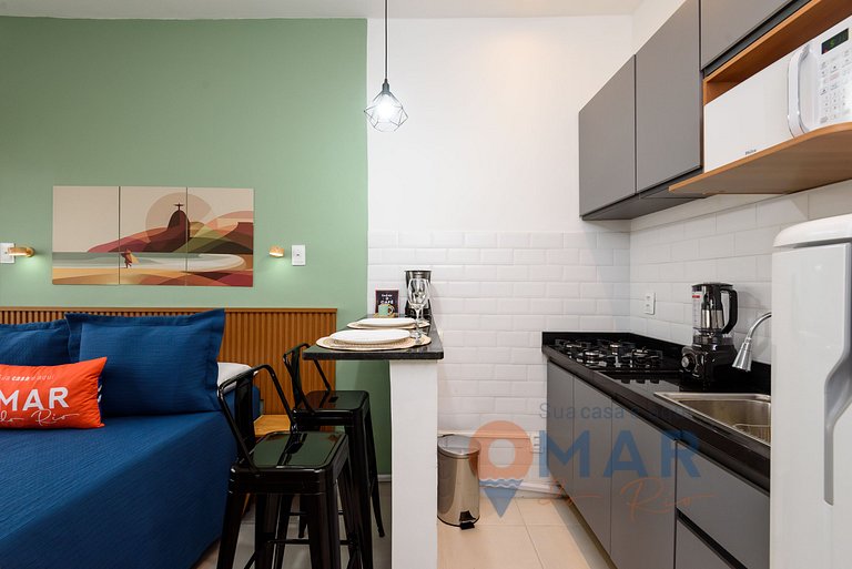 Studio in Botafogo 7min from the beach|PB 460/1116