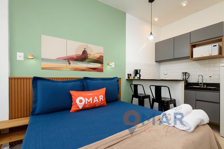 Studio em Botafogo a 7 min da Praia | PB 460/1116