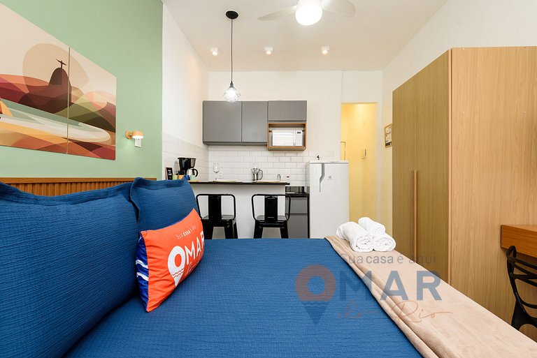 Studio in Botafogo 7min from the beach|PB 460/1116