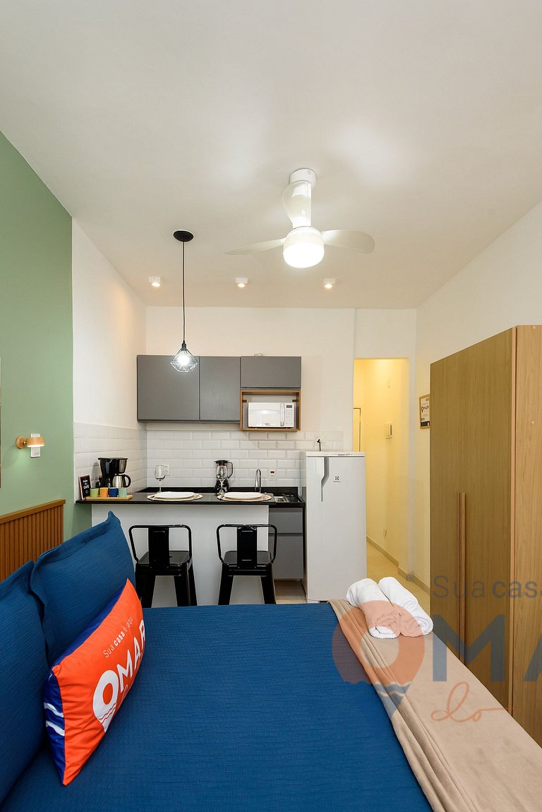 Studio em Botafogo a 7 min da Praia | PB 460/1116
