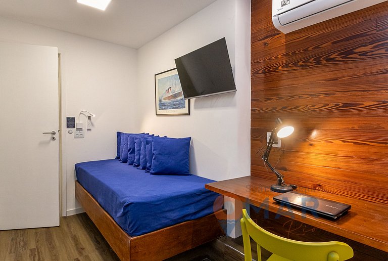 2 Quartos a 5 min da Praia de Ipanema | RE 433/601