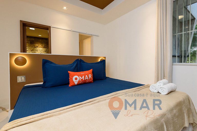 3Qto, Varanda e Banheira a 8Min da Praia|AP 30/101